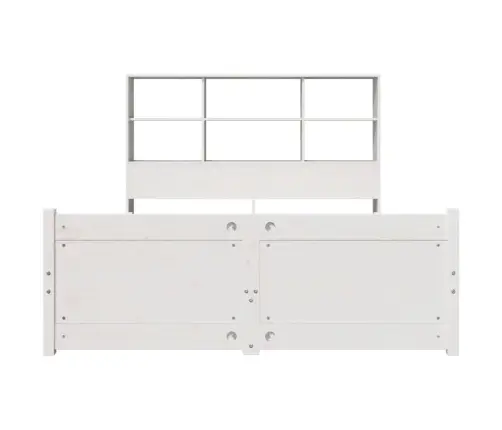 Gulta Ar Grāmatu Plauktu, Bez Matrača, 120X200 Cm, Priedes Koks Vidaxl