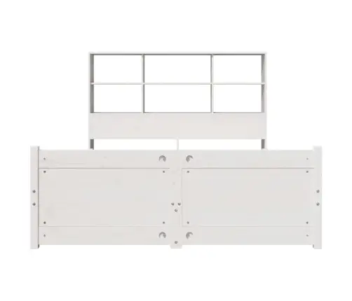 Gulta Ar Grāmatu Plauktu, Bez Matrača, 140X200 Cm, Priedes Koks Vidaxl