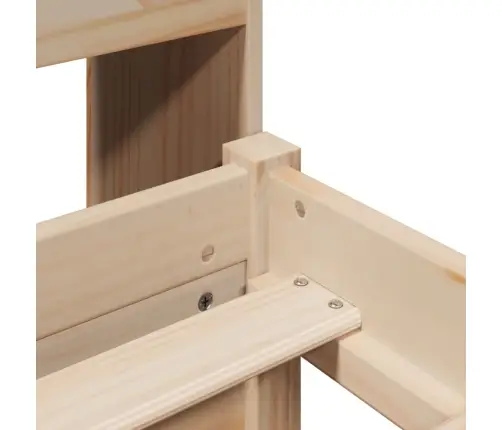 Gulta Ar Grāmatu Plauktu, Bez Matrača, 150X200 Cm, Priedes Koks Vidaxl