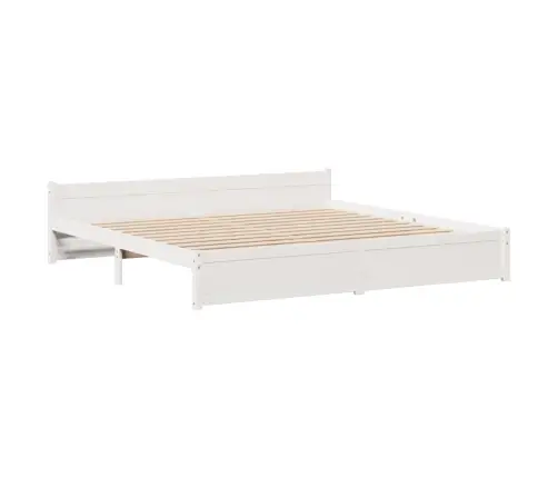 Gulta Ar Grāmatu Plauktu, Bez Matrača, 180X200 Cm, Priedes Koks Vidaxl