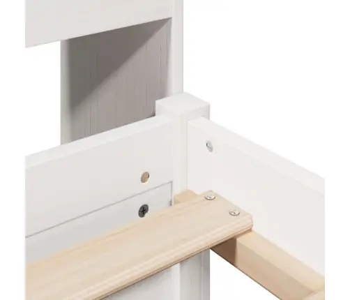 Gulta Ar Grāmatu Plauktu, Bez Matrača, 180X200 Cm, Priedes Koks Vidaxl