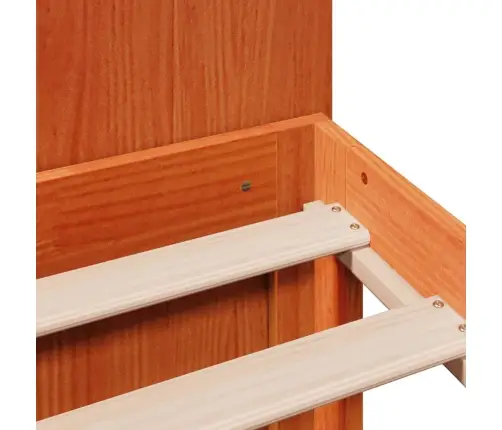 Gulta Ar Grāmatu Plauktu, Bez Matrača, 140X200 Cm, Priedes Koks Vidaxl