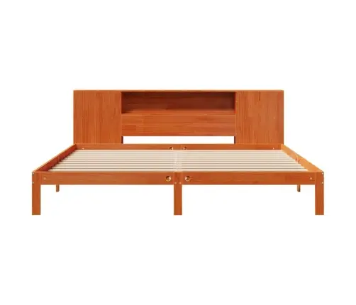 Lova Su Knygų Spinta Be Čiužinio, Ruda, 180X200cm Pušis