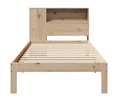 Lova Su Knygų Spinta Be Čiužinio, 90X190cm Pušies Masyvas