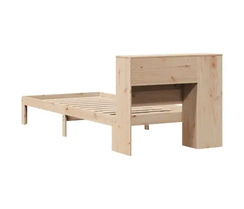 Riiuliga Voodi Ilma Madratsita, 100 X 200 cm Männipuit