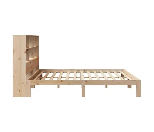 Lova Su Knygų Spinta Be Čiužinio, 180X200cm Pušies Masyvas