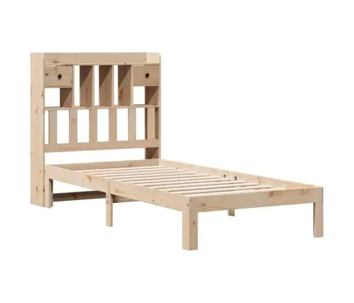 Riiuliga Voodiraam Ilma Madratsita, 75X190 cm Männipuit