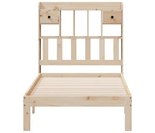 Riiuliga Voodiraam Ilma Madratsita, 75X190 cm Männipuit