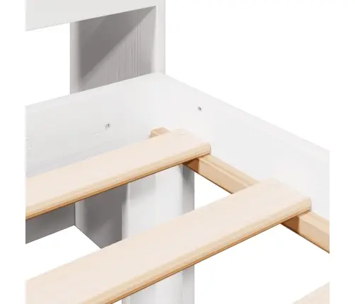 Gulta Ar Grāmatu Plauktu, Bez Matrača, 90X190 Cm, Priedes Koks Vidaxl