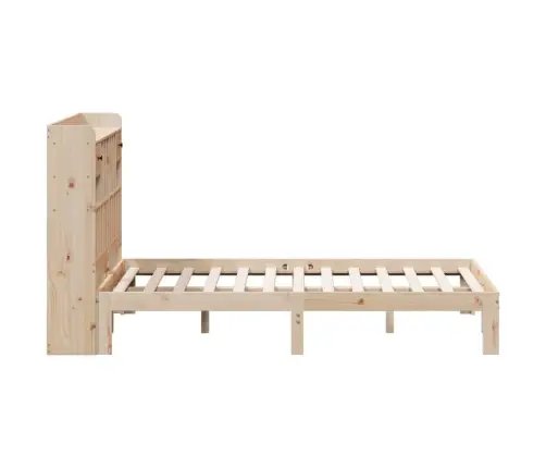 Riiuliga Voodiraam Ilma Madratsita, 135X190 cm Männipuit