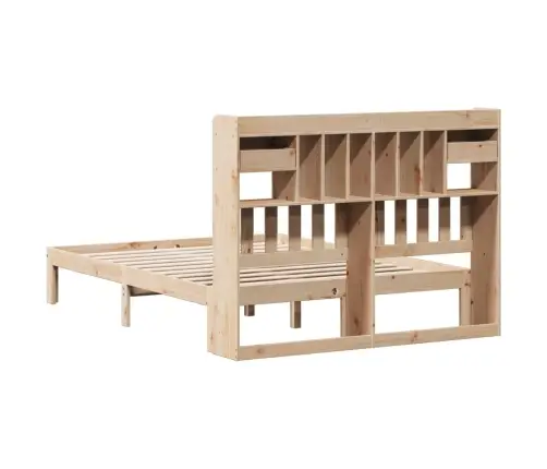 Riiuliga Voodiraam Ilma Madratsita, 135X190 cm Männipuit