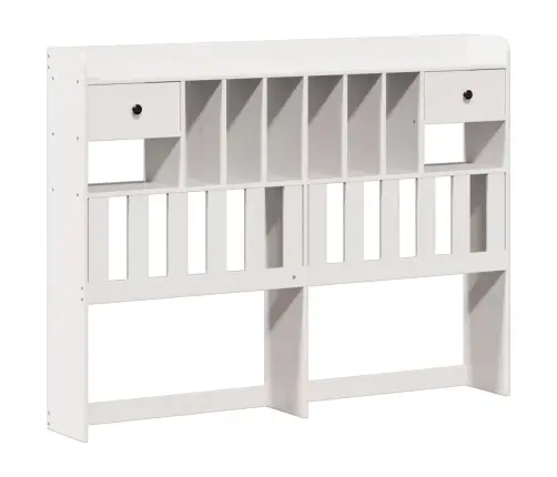 Gulta Ar Grāmatu Plauktu, Bez Matrača, 140X190 Cm, Priedes Koks Vidaxl