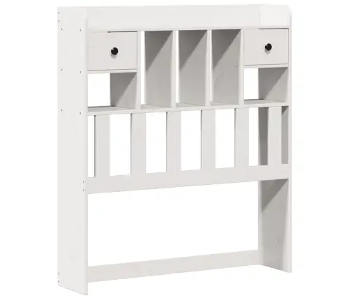 Gulta Ar Grāmatu Plauktu, Bez Matrača, 90X200 Cm, Priedes Koks Vidaxl