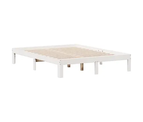 Gulta Ar Grāmatu Plauktu, Bez Matrača, 160X200 Cm, Priedes Koks Vidaxl