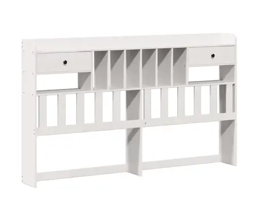 Riiuliga Voodiraam Ilma Madratsita, Valge, 180X200cm Männipuit