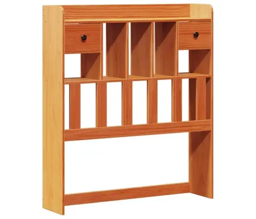 Riiuliga Voodi Ilma Madratsita, Vahapruun, 100X200cm Männipuit