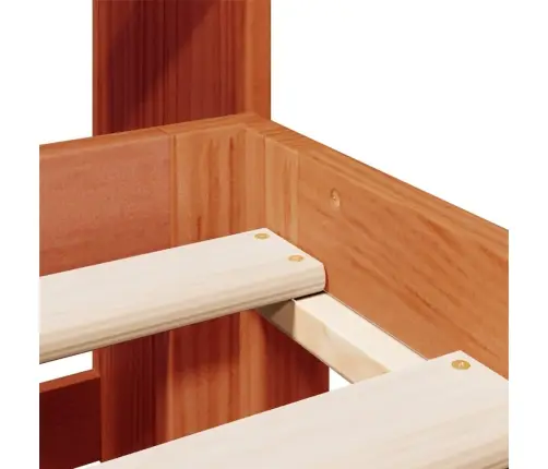 Gulta Ar Grāmatu Plauktu, Bez Matrača, 140X200 Cm, Priedes Koks Vidaxl