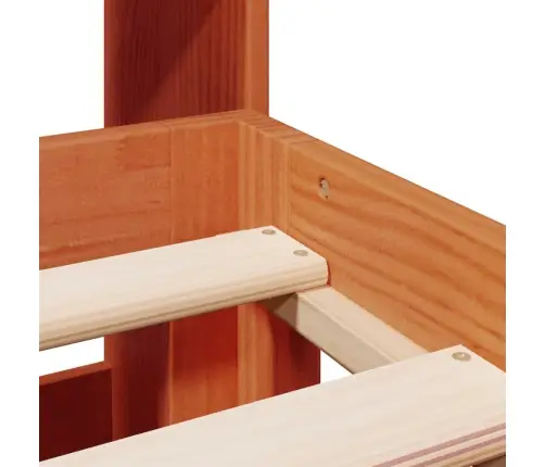 Gulta Ar Grāmatu Plauktu, Bez Matrača, 180X200 Cm, Priedes Koks Vidaxl