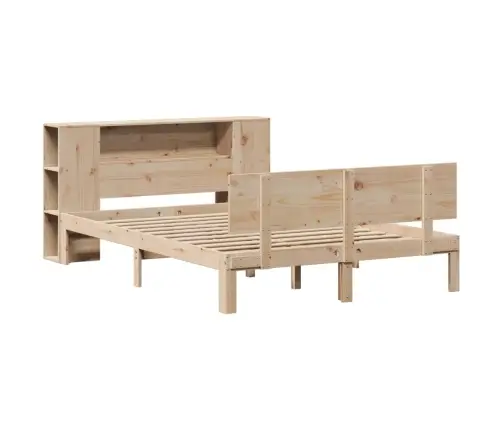 Riiuliga Voodiraam Ilma Madratsita, 120X190 cm Männipuit