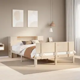 Riiuliga Voodiraam Ilma Madratsita, 120X200 cm Männipuit