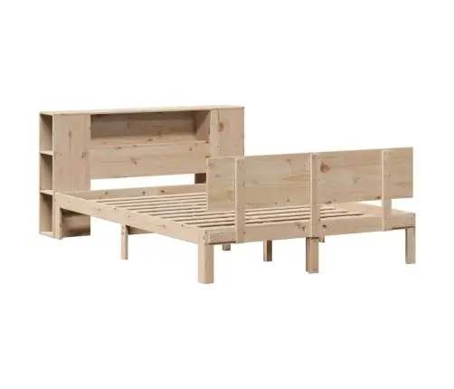 Riiuliga Voodiraam Ilma Madratsita, 160X200 cm Männipuit