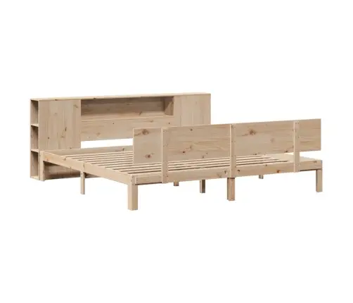 Riiuliga Voodiraam Ilma Madratsita, 180X200 cm Männipuit