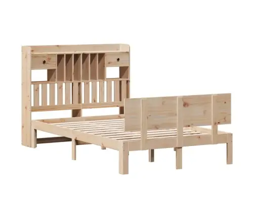 Riiuliga Voodiraam Ilma Madratsita, 135X190 cm Männipuit