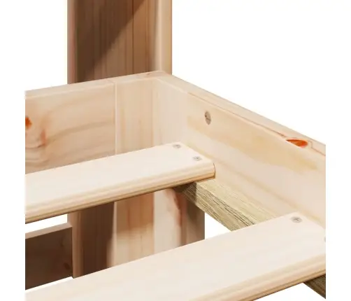 Riiuliga Voodiraam Ilma Madratsita, 135X190 cm Männipuit