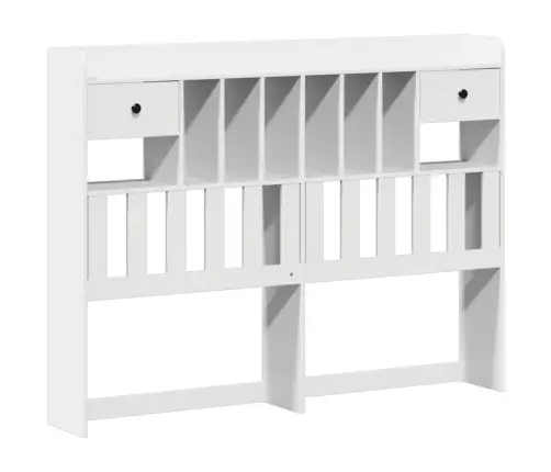 Riiuliga Voodiraam Ilma Madratsita, Valge, 140X190cm Männipuit