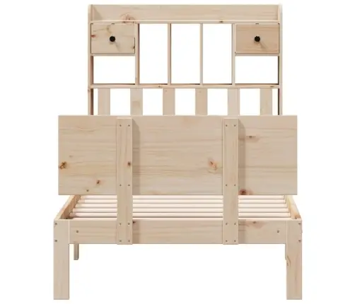 Riiuliga Voodiraam Ilma Madratsita, 90X200 cm Männipuit