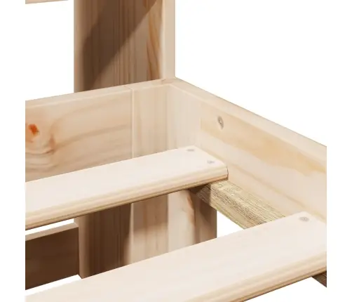 Riiuliga Voodiraam Ilma Madratsita, 140X200 cm Männipuit