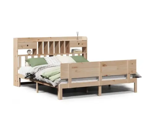 Riiuliga Voodiraam Ilma Madratsita, 180X200 cm Männipuit