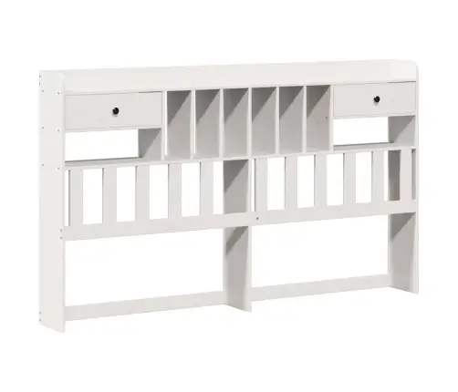 Gulta Ar Grāmatu Plauktu, Bez Matrača, 180X200 Cm, Priedes Koks Vidaxl