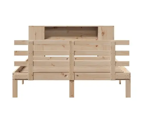 Riiuliga Voodiraam Ilma Madratsita, 120X190 cm Männipuit