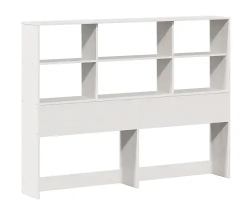 Lova Su Knygų Spinta Be Čiužinio, Balta, 120X190cm Pušis