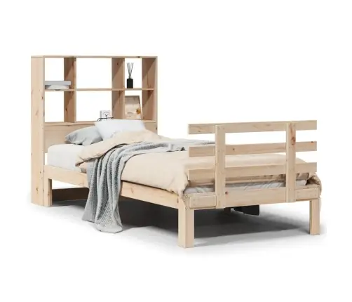 Riiuliga Voodiraam Ilma Madratsita, 90X200 cm Männipuit