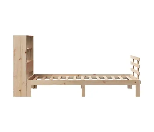 Riiuliga Voodiraam Ilma Madratsita, 90X200 cm Männipuit