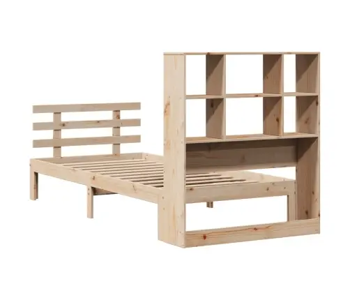 Riiuliga Voodiraam Ilma Madratsita, 90X200 cm Männipuit