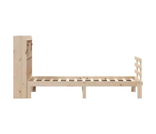 Riiuliga Voodiraam Ilma Madratsita, 75X190 cm Männipuit