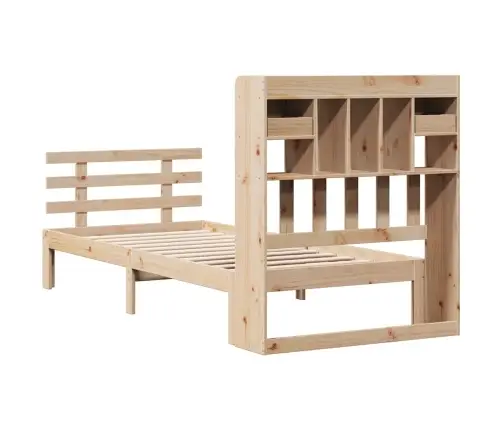 Riiuliga Voodiraam Ilma Madratsita, 75X190 cm Männipuit