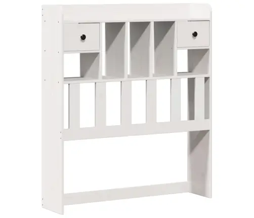 Gulta Ar Grāmatu Plauktu, Bez Matrača, 90X190 Cm, Priedes Koks Vidaxl