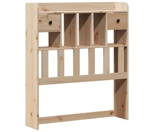 Lova Su Knygų Spinta Be Čiužinio, 100X200cm Pušies Masyvas