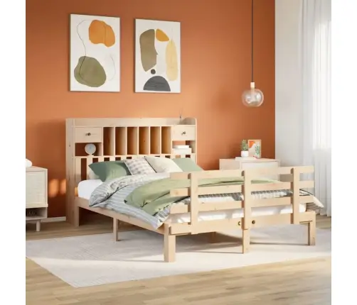 Riiuliga Voodiraam Ilma Madratsita, 150 X 200 cm Männipuit Riiuliga Voodiraam Ilma Madratsita, 150 X 200 cm Männipuit