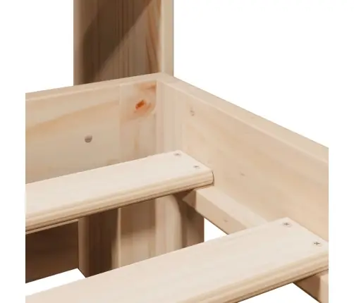 Lova Su Knygų Spinta Be Čiužinio, 160X200cm Pušies Masyvas