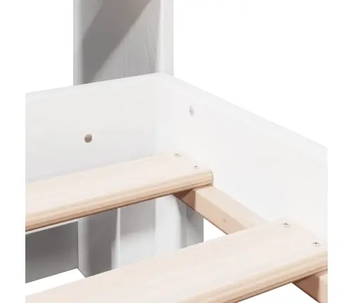 Gulta Ar Grāmatu Plauktu, Bez Matrača, 160X200 Cm, Priedes Koks Vidaxl