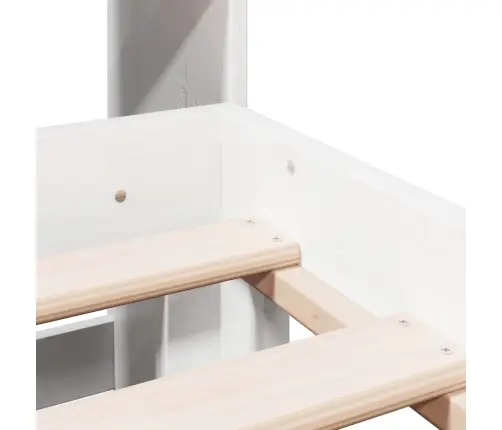 Gulta Ar Grāmatu Plauktu, Bez Matrača, 180X200 Cm, Priedes Koks Vidaxl