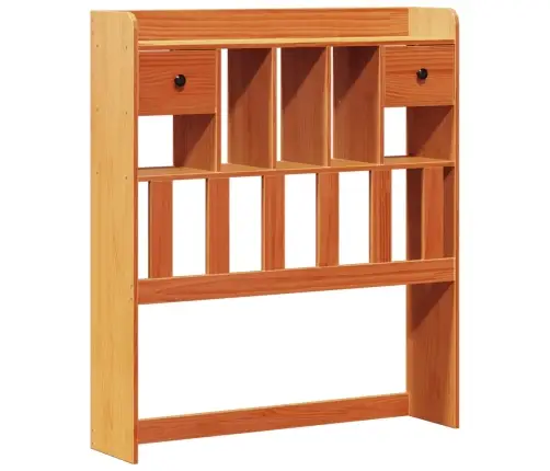 Riiuliga Voodi Ilma Madratsita, Vahapruun, 100X200cm Männipuit