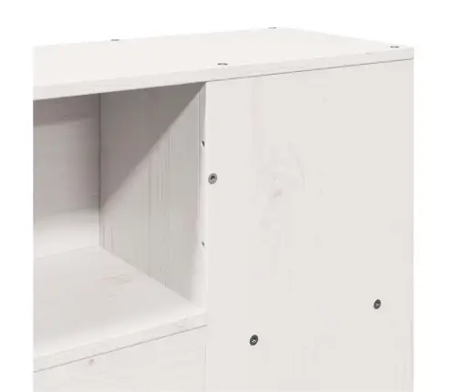 Riiuliga Voodiraam Ilma Madratsita, Valge, 120X190cm Männipuit