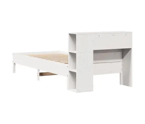 Riiuliga Voodiraam Ilma Madratsita, Valge, 90X200 cm Männipuit Riiuliga Voodiraam Ilma Madratsita, Valge, 90X200 cm Männipuit