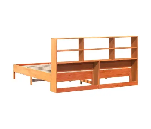 Lova Su Knygų Spinta Be Čiužinio, Ruda, 200X200cm Pušis